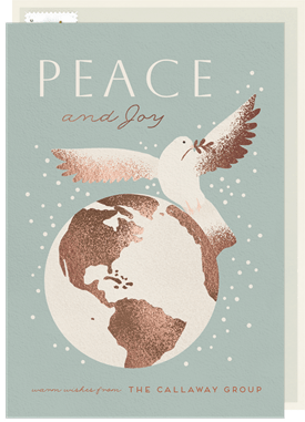 'Flying Dove' Business Holiday Greetings Card