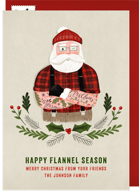 'Tattooed Santa' Christmas Greetings Card