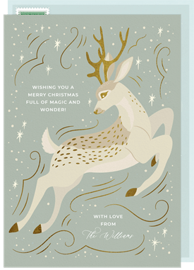 'Winter Wonderland Deer' Christmas Greetings Card