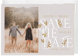 'Bold Branches' Wedding Save the Date