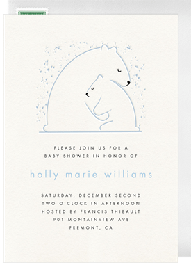 'Mama Bear Hug' Baby Shower Invitation