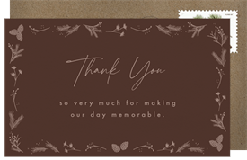 'Woodsy Winter' Baby Shower Thank You Note