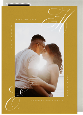 'Abstract Butterfly' Wedding Save the Date