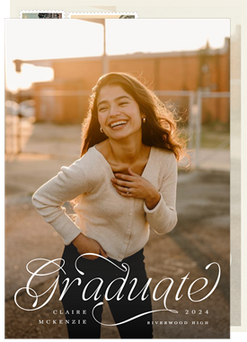 'Gradient Graduate' Graduation Announcement