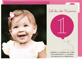 'I'm Numero' Kids Birthday Invitation