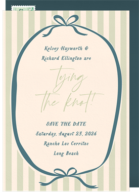 'Sweet Stripes' Wedding Save the Date