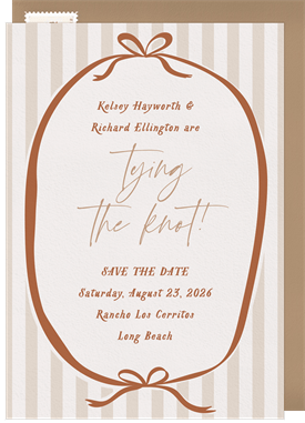 'Sweet Stripes' Wedding Save the Date