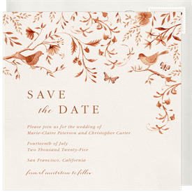 'Delicate Garden' Wedding Save the Date