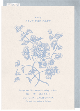 'Floral Reverie' Wedding Save the Date