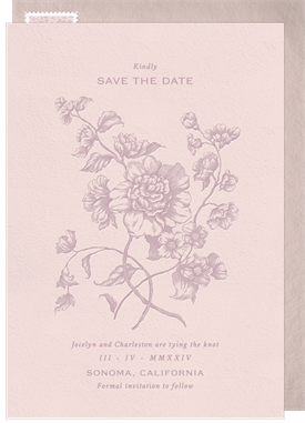 'Floral Reverie' Wedding Save the Date