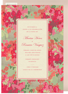 'Spring Glow' Wedding Invitation