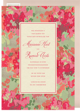 'Spring Glow' Wedding Invitation