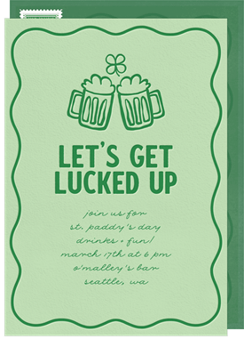'Lucked Up Doodle' St. Patrick's Day Invitation