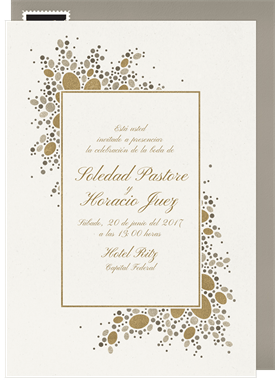 'Sequins and Pearls' Wedding Invitation