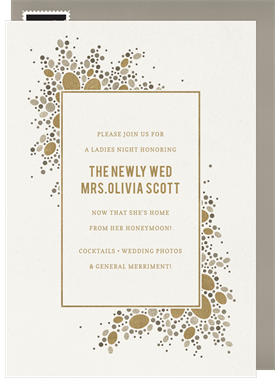 'Sequins and Pearls' Entertaining Invitation