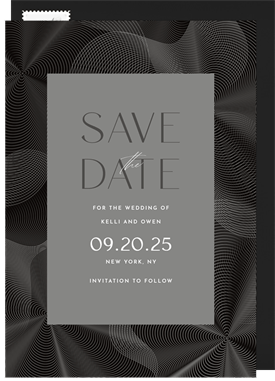 'Fluidity' Wedding Save the Date