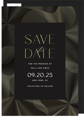 'Fluidity' Wedding Save the Date