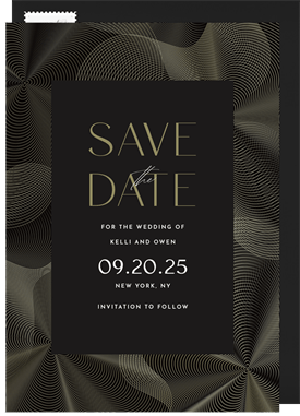 'Fluidity' Wedding Save the Date