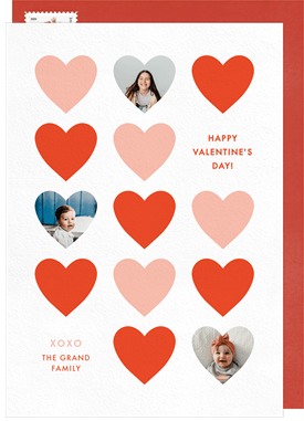 'Heart Grid' Valentine's Day Card