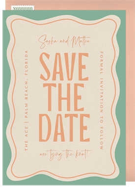 'Retro Trip' Wedding Save the Date