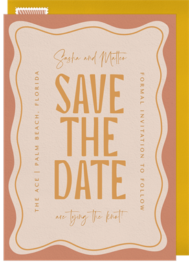 'Retro Trip' Wedding Save the Date