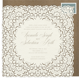 'French Bloom' Wedding Invitation