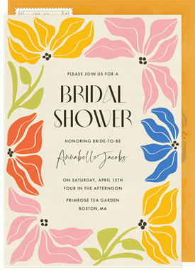 'Breezy Blooms' Bridal Shower Invitation