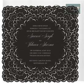 'French Bloom' Wedding Invitation