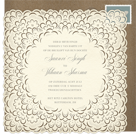 'French Bloom' Wedding Invitation