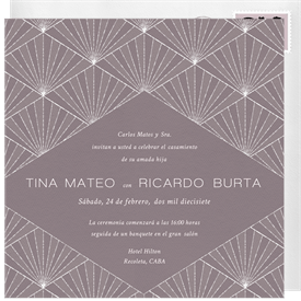 'Pearl Chandelier' Wedding Invitation