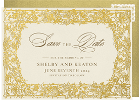 'Vineyard Trellis' Wedding Save the Date