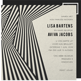'Rhythm' Wedding Invitation