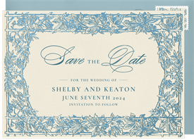 'Vineyard Trellis' Wedding Save the Date