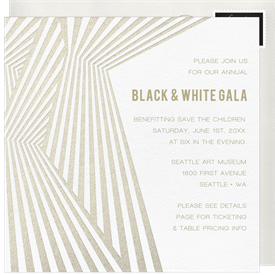 'Rhythm' Gala Invitation