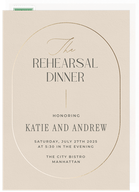 'The Rehearsal' Rehearsal Dinner Invitation