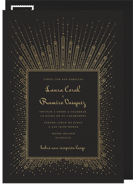 'Pearl Starburst' Wedding Invitation