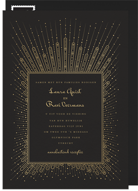 'Pearl Starburst' Wedding Invitation