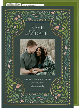 'Floral Fairytale' Wedding Save the Date
