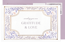 'Floral Fairytale' Wedding Thank You Note