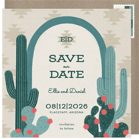 'Desert Adobe' Wedding Save the Date