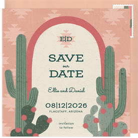 'Desert Adobe' Wedding Save the Date