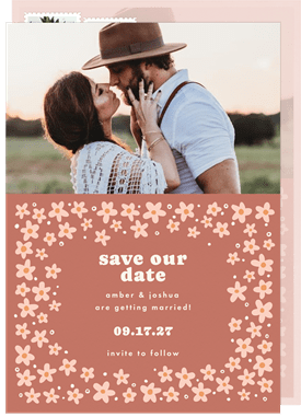 'Boho Blossoms' Wedding Save the Date