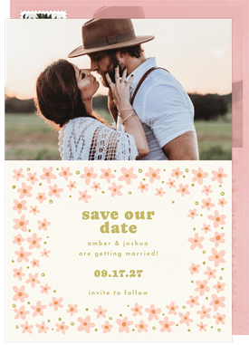 'Boho Blossoms' Wedding Save the Date
