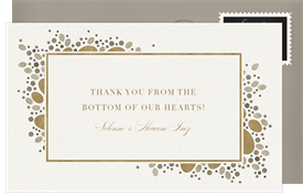 'Sequins and Pearls' Wedding Thank You Note