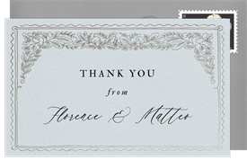 'Beauty of Florence' Wedding Thank You Note