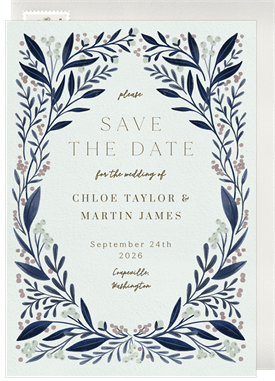 'Twisted Vines' Wedding Save the Date