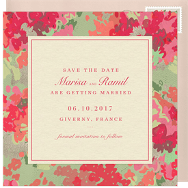 'Spring Glow' Wedding Save the Date