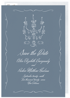 'Whimsical Candelabra' Wedding Save the Date