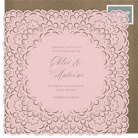 'French Bloom' Wedding Save the Date