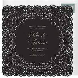 'French Bloom' Wedding Save the Date
